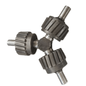 Three wheel pressure roller